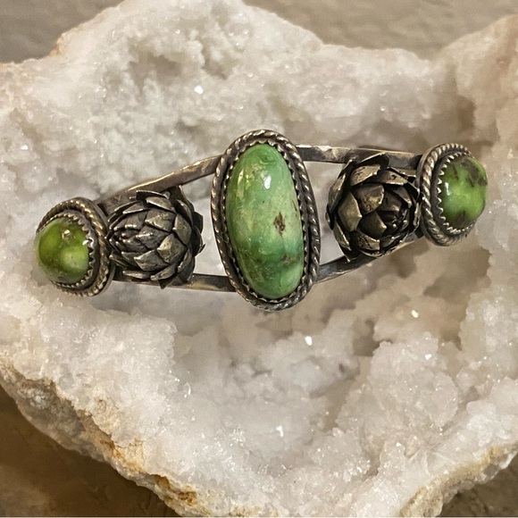 Sterling & Damele Turquoise Cuff - Picture 2 of 10